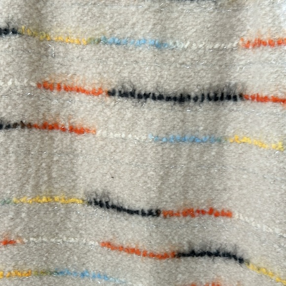 NWT Fringed Scarf in earthy colors with silver flecks. 100% Acrylic, never worn. - Picture 3 of 10